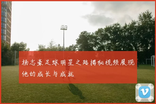 杨志豪足球明星之路揭秘视频展现他的成长与成就